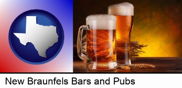 beer steins and hops in New Braunfels, TX